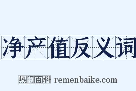 净产值反义词是什么意思的图片
